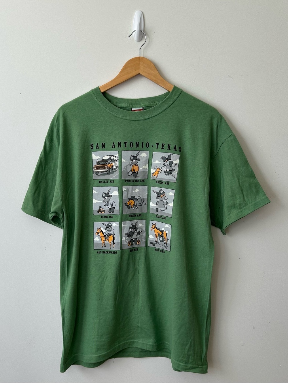 The Duck Company Men’s T Shirt Large Green Short Sleeves Graphic Tee